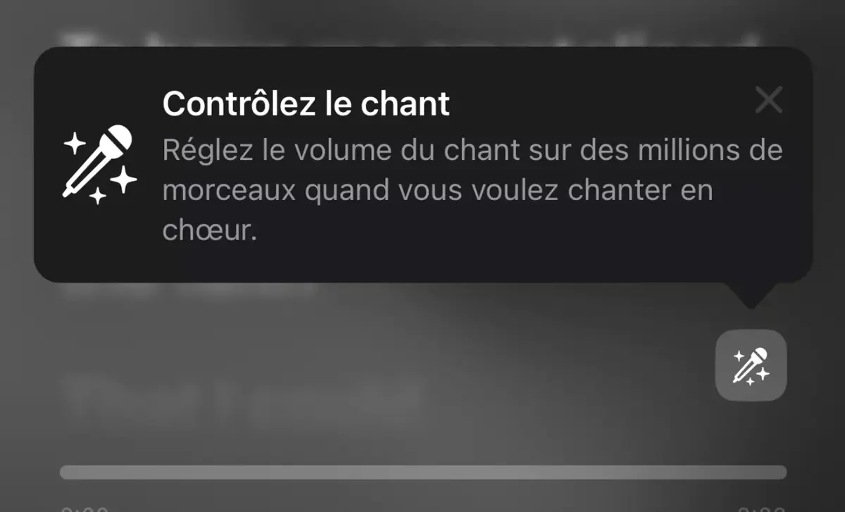 Aperçu d'Apple Music Sing, le mode karaoké d'Apple Music