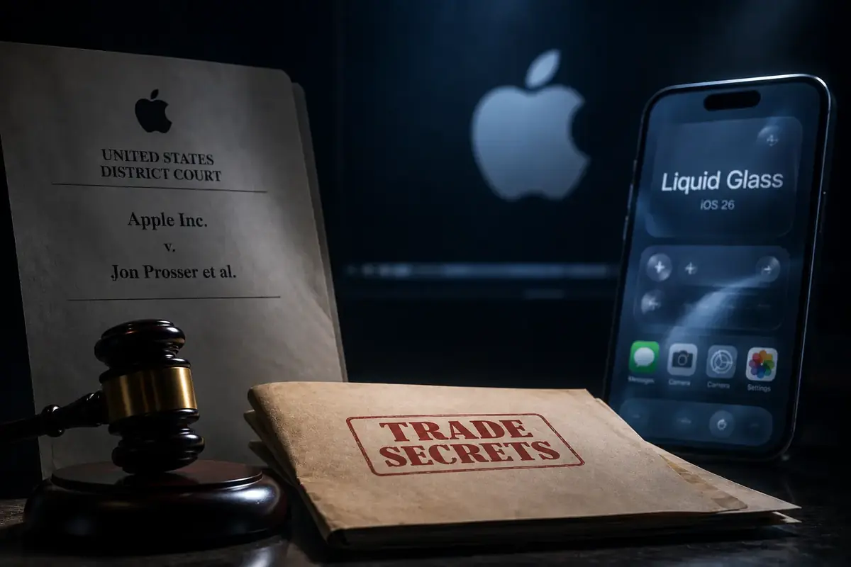 John Prosser Apple Leak Liquid Glass