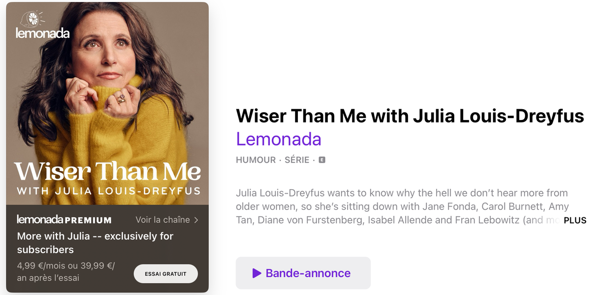 Quel est le meilleur podcast 2023 selon Apple?