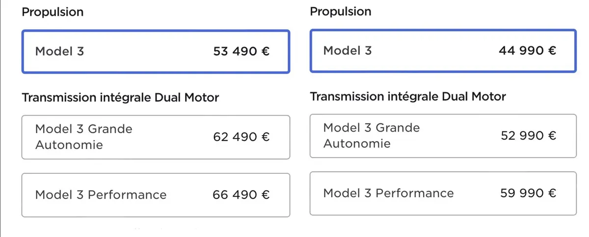 Tesla baisse ses prix : la Model 3 dès 39 990€ et la Model Y dès 41 900€ ! Retrouvez nos tests !