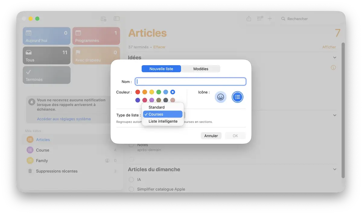 Les fonctions cachées de l'application Rappels pour iPhone