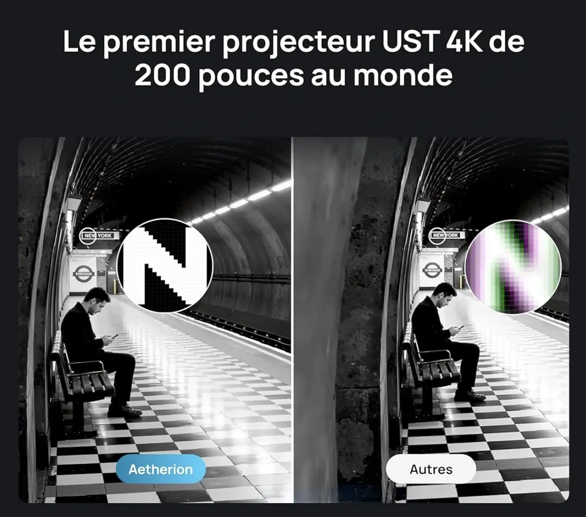 L'Aetherion Pro d'AWOL Vision transforme un mur en &eacute;cran de 200 pouces, &agrave; partir de 2 799 euros