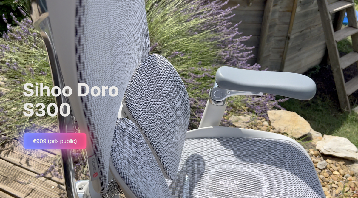 Test de la chaise ergonomique Sihoo Doro S300 ( + code promo )