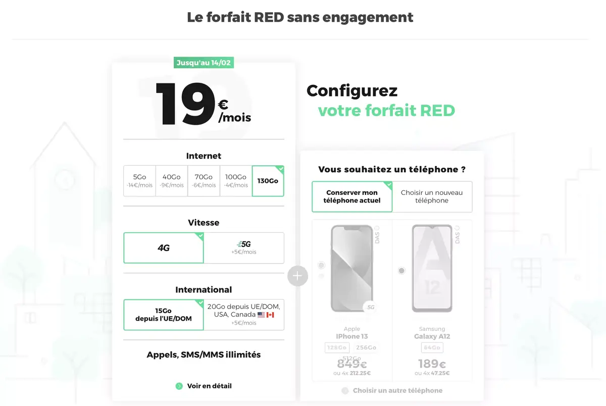 iPhone : des forfaits sans engagement la Saint Valentin à partir de 5 euros (de 5 à 210 Go)