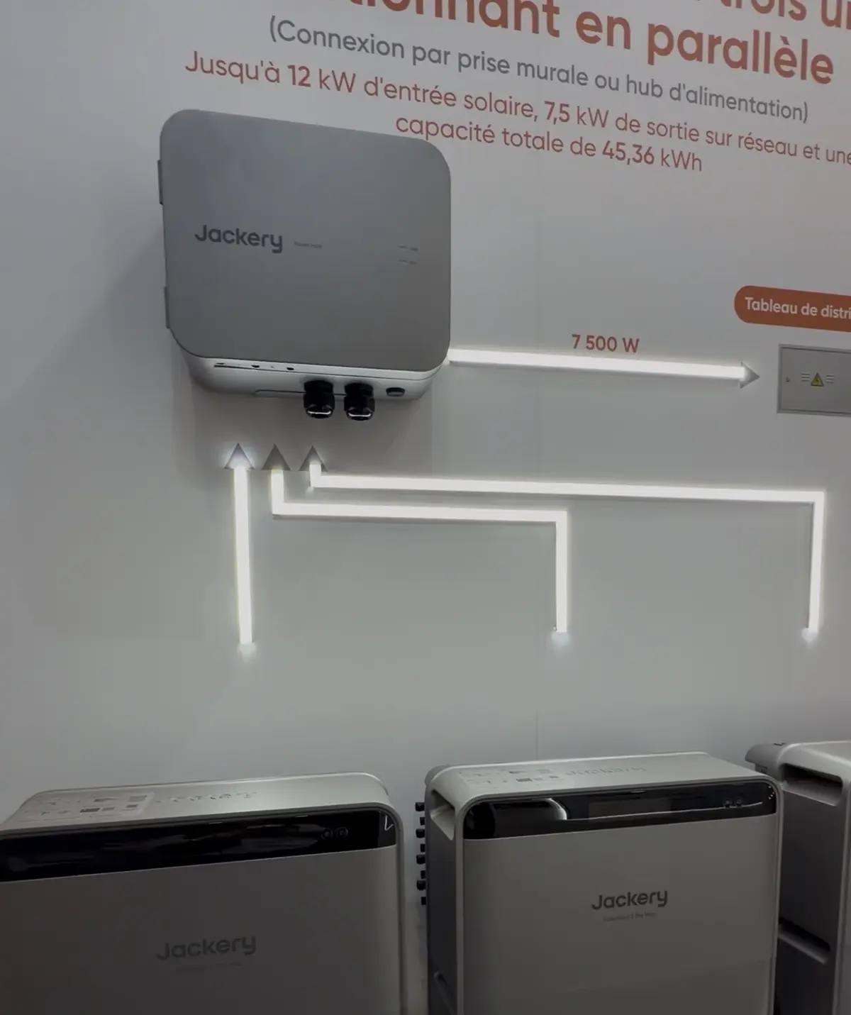 De belles batteries solaires avec injection dans la maison chez Jackery&nbsp;: SolarVault 3 Pro/Max