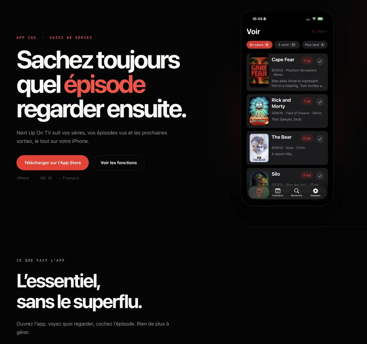 Le site web, int&eacute;gralement fait par Claude.