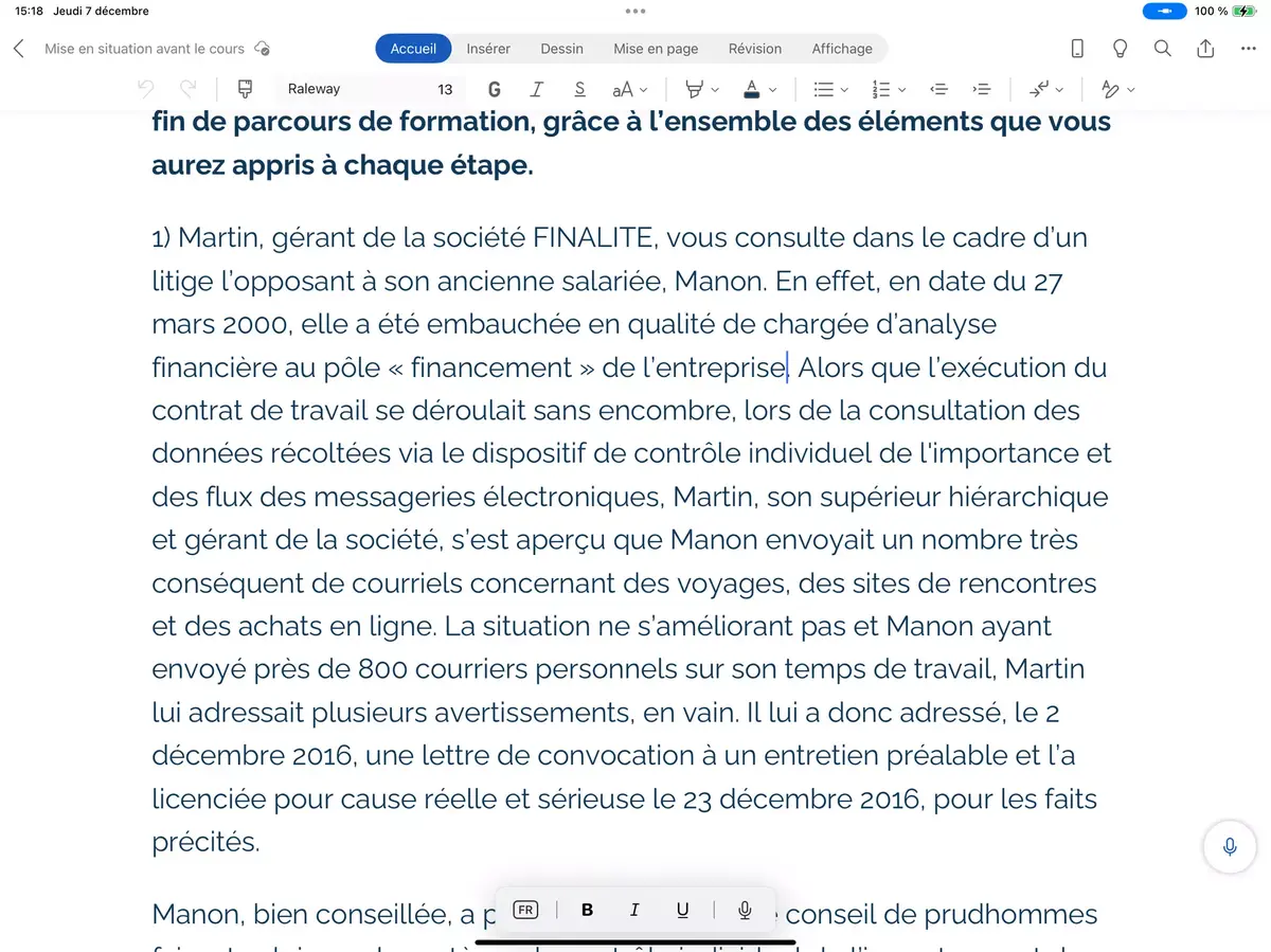 Exemple de texte