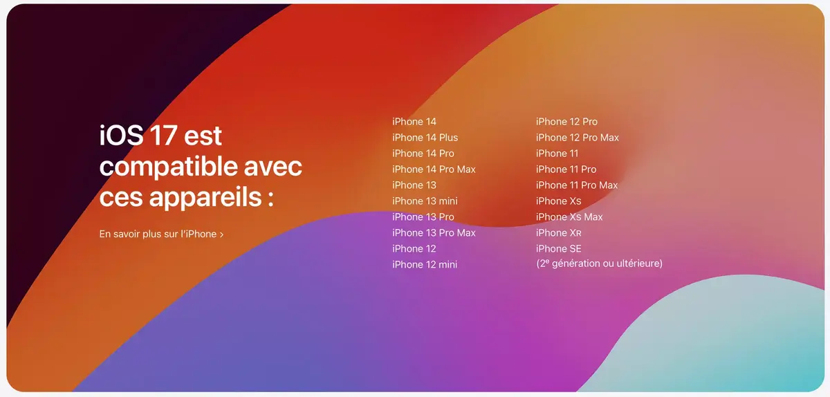 iOS 17, iPadOS 17, watchOS 10 et tvOS 17 sont disponibles en version finale !