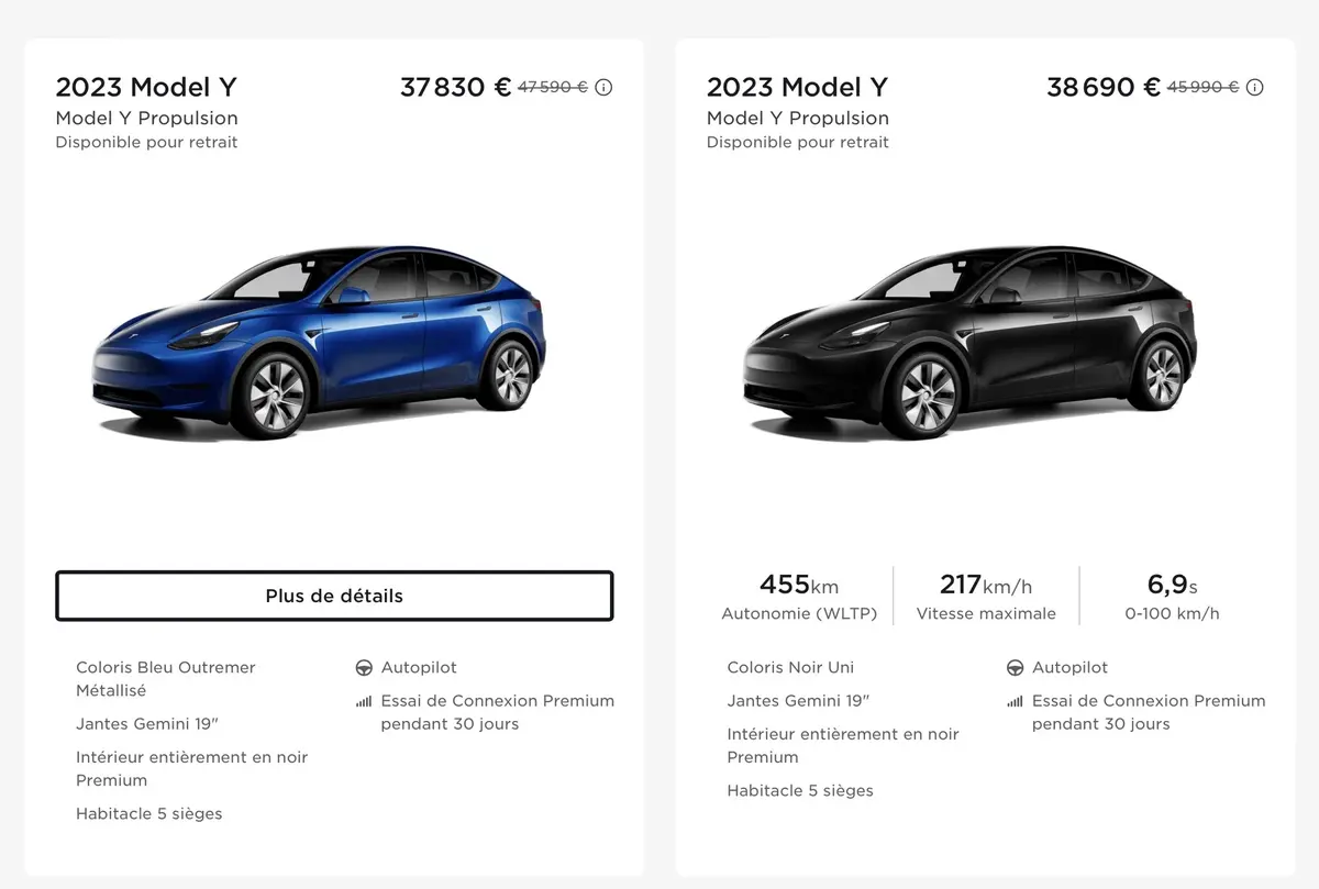 Tesla brade le Model Y sous les 38 000€ !