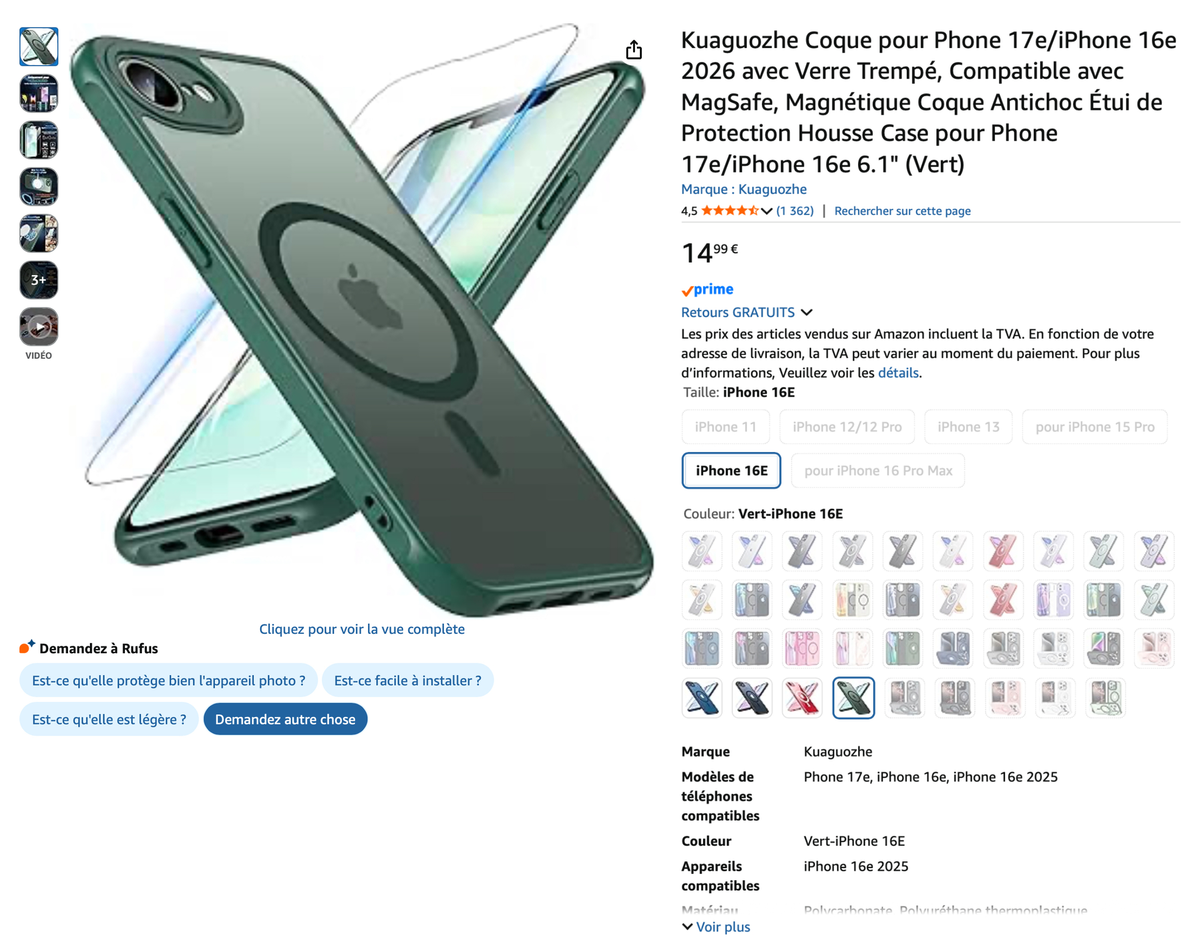 iPhone 17e&nbsp;: les accessoiristes l&egrave;vent le voile sur le design