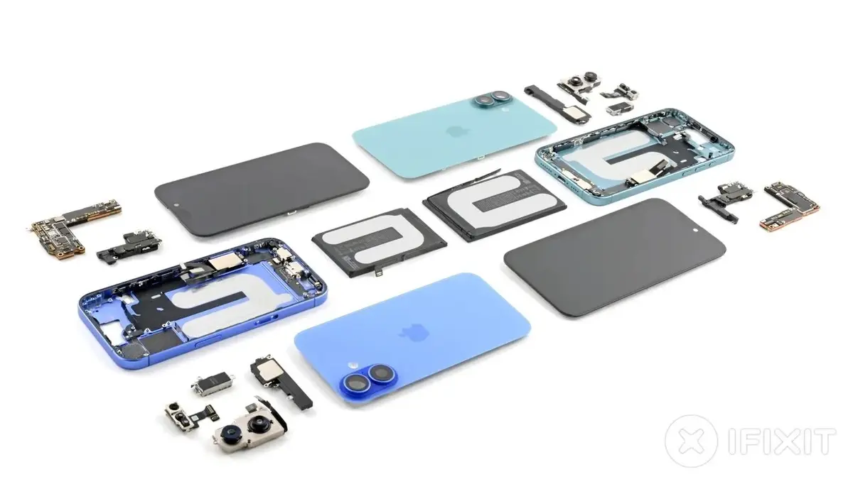 iPhone 16 iFixit démontage réparation