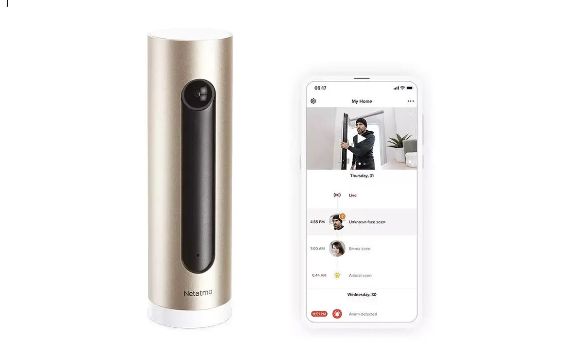 La caméra Netatmo d'intérieur compatible HomeKit Secure Video à 99€