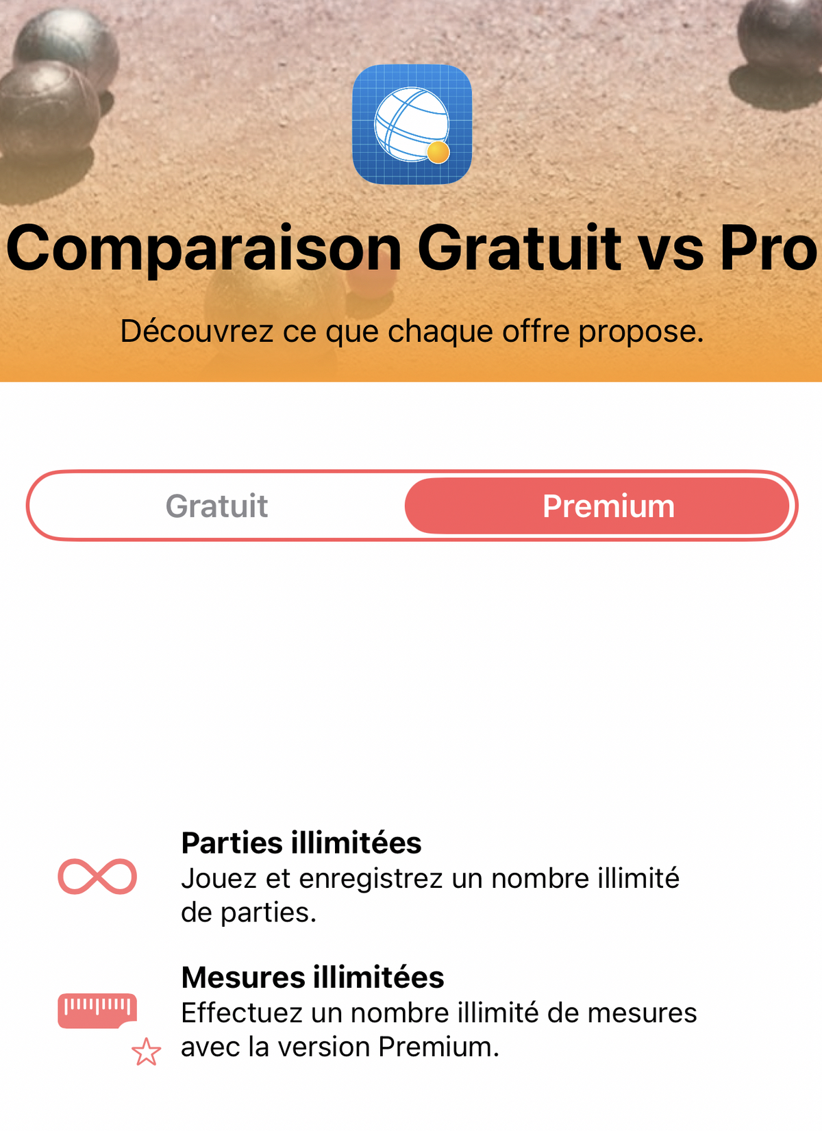 5 codes à gagner pour Cochonnet, qui calcule les distances des boules à la pétanque ! (j'ai testé !)