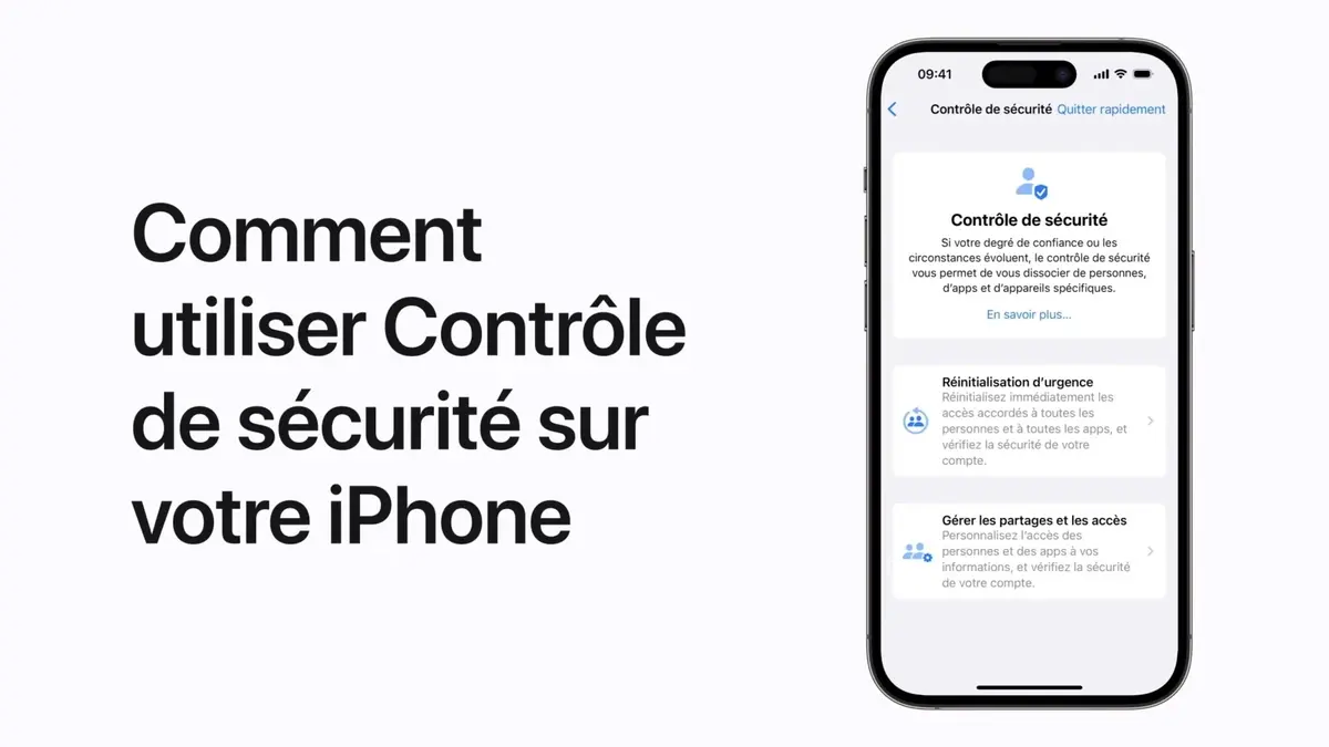 iPhone : comment utiliser Contrôle de sécurité 