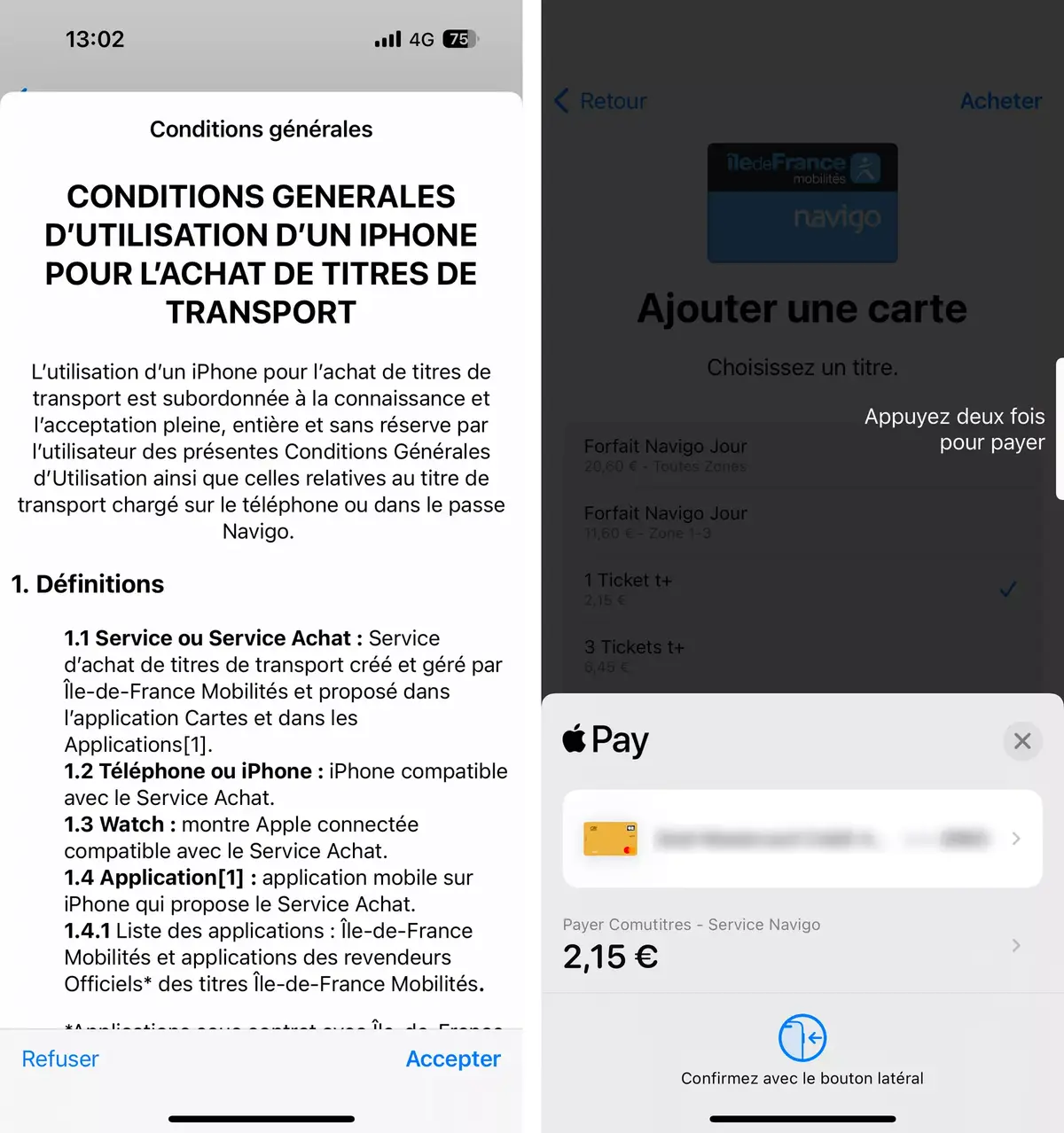 Passe Navigo sur l'iPhone ! Pas d'abonnement annuel avant... fin 2025