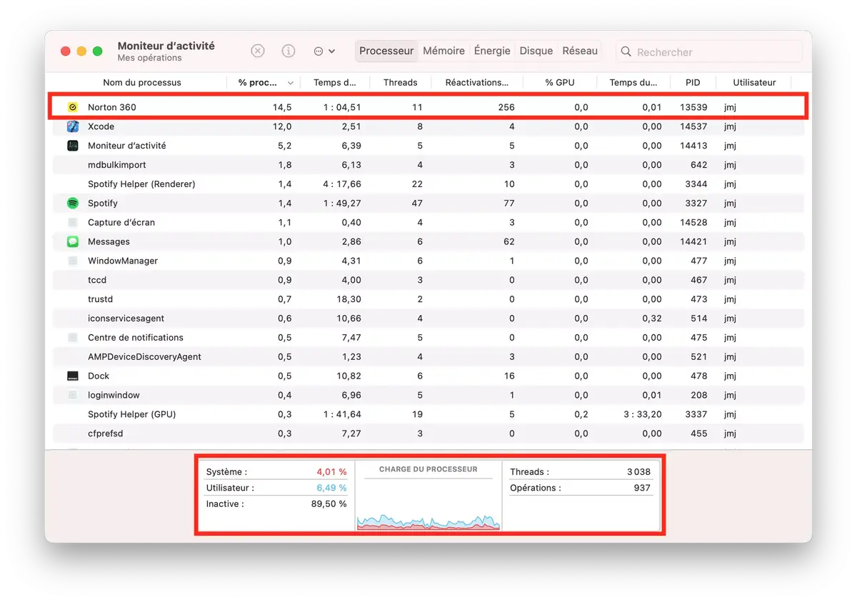 Norton 360 reste léger pour le Mac, même dans ses analyses poussées