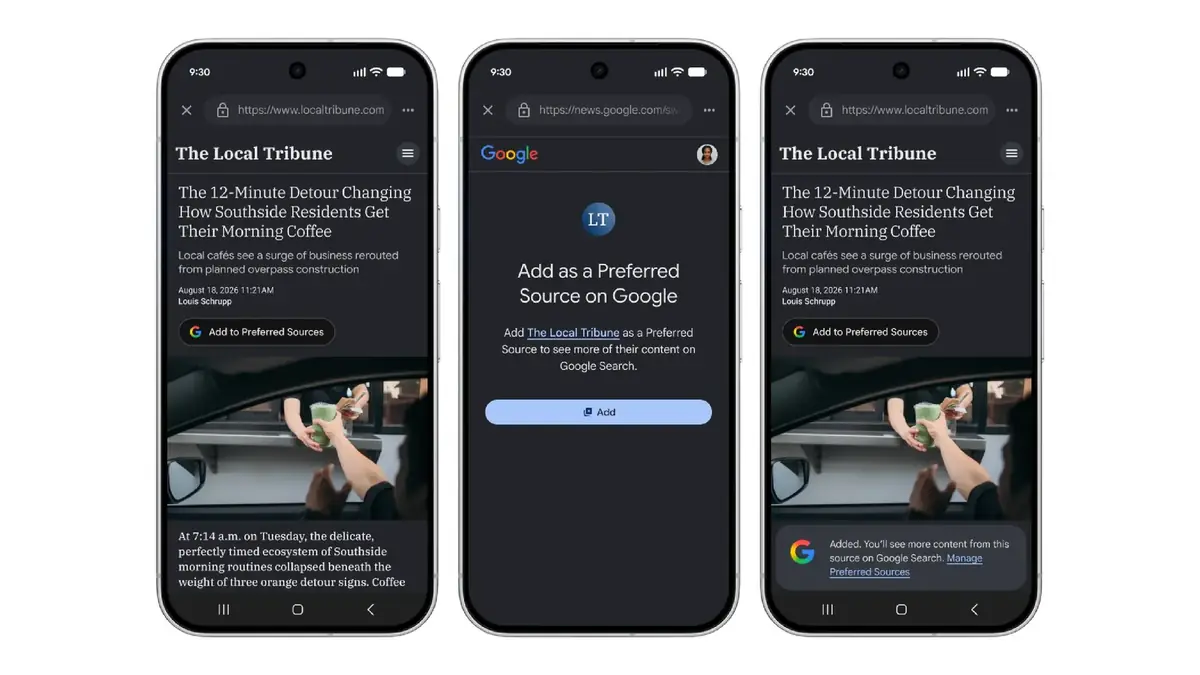 Google Discover&nbsp;: dites &agrave; l&rsquo;IA ce que vous voulez voir dans votre fil