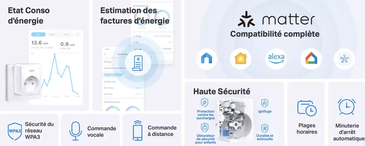 Cette prise connectée Tapo débarque dans Maison par la porte Matter