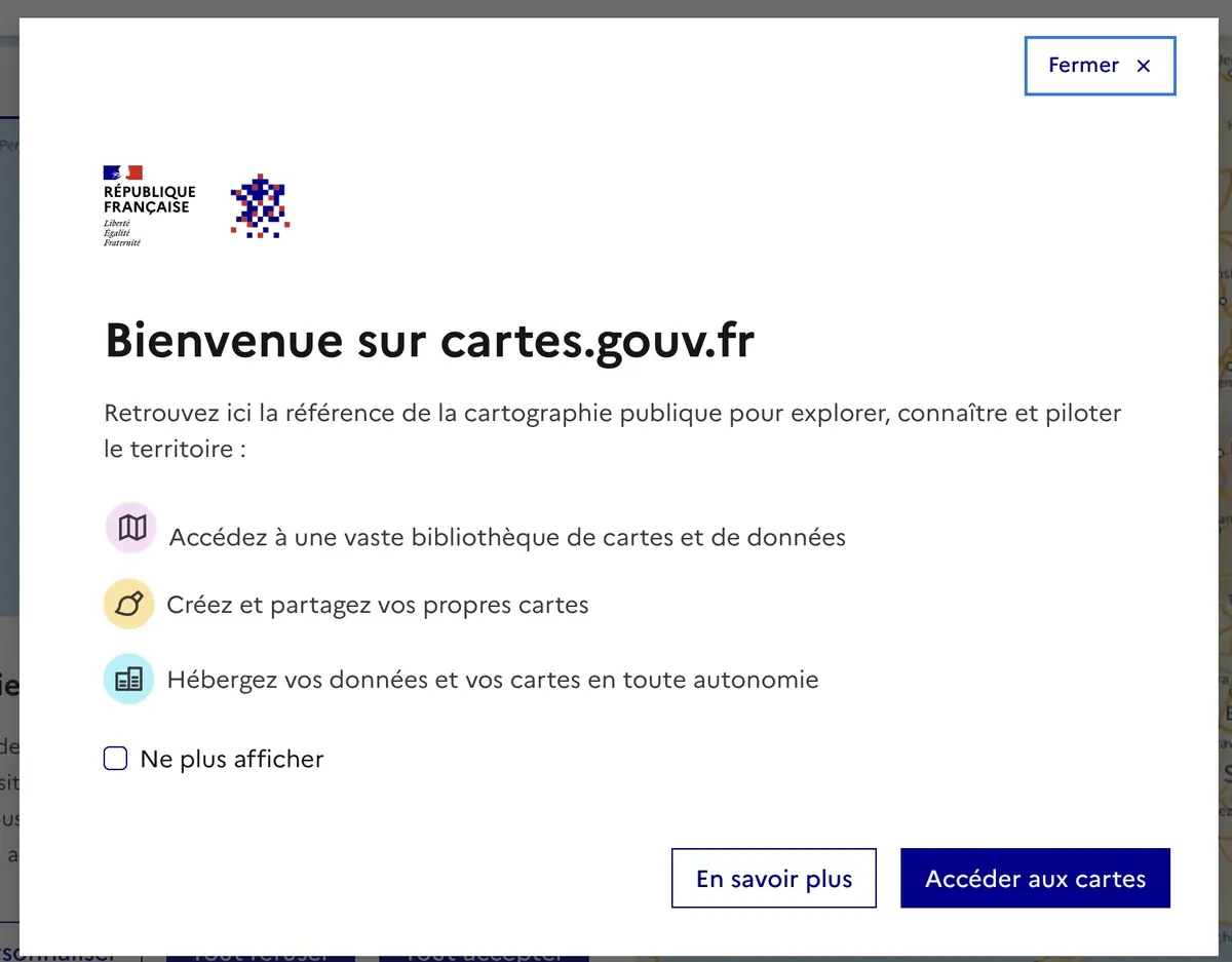 La France a lanc&eacute; son Google Maps, et il montre des choses que Google ne vous montre pas