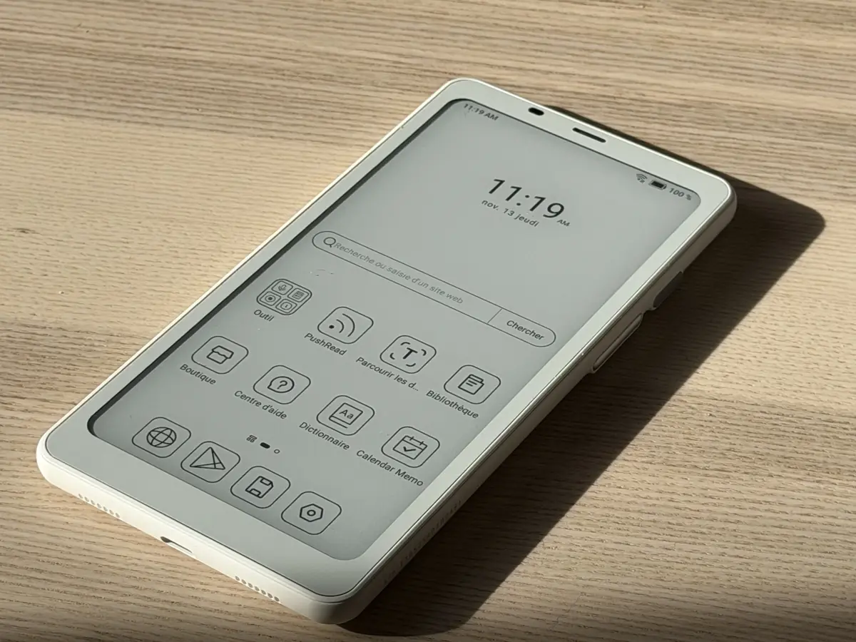L'écran E Ink fait très bien le job