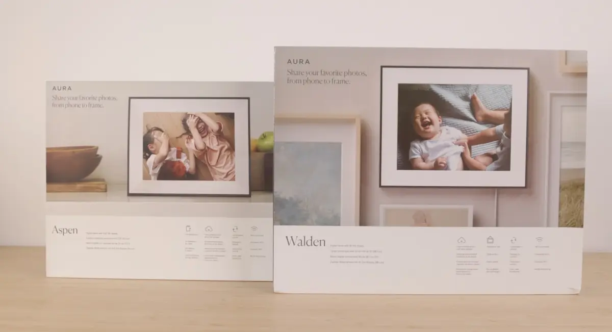 Test Aura Aspen et Walden&nbsp;: des cadres photo compatibles iCloud et LivePhoto&nbsp;!