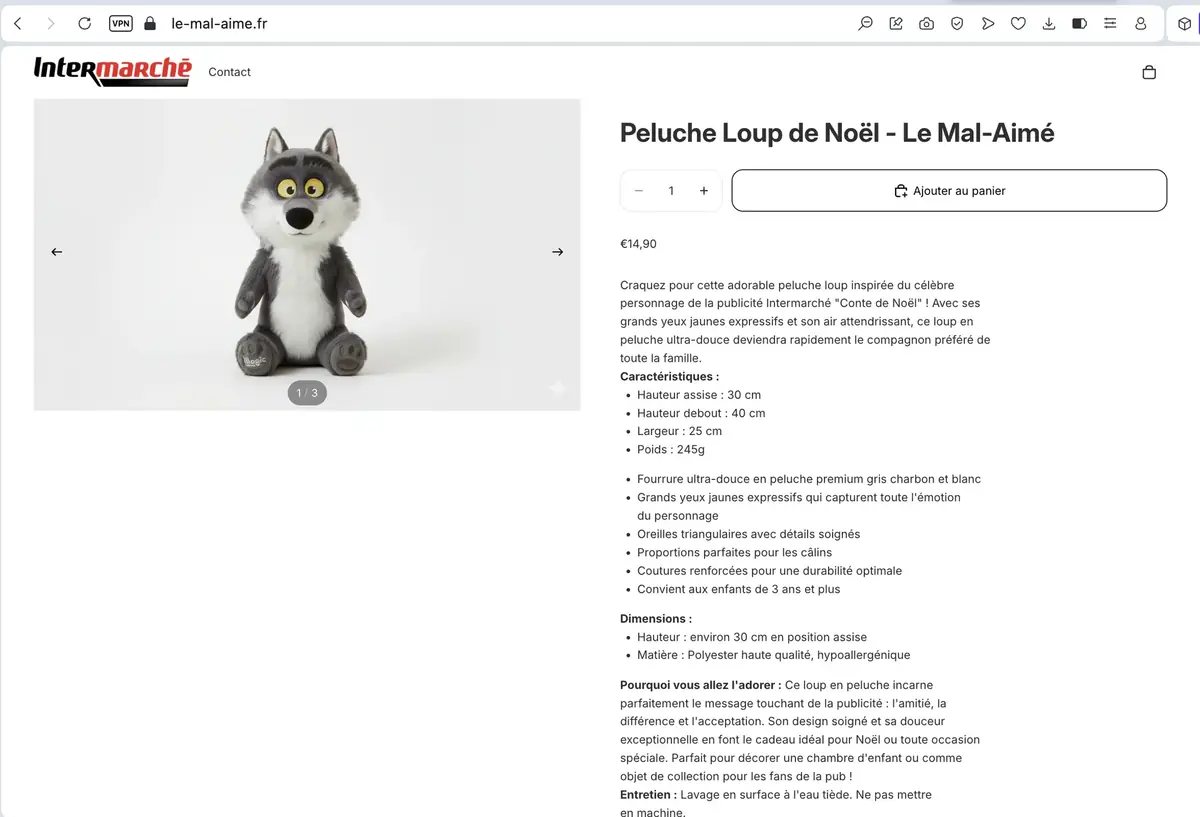 Nope... ce n'est pas le vrai loup !