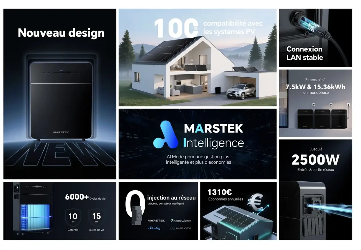 Batterie solaire : Marstek Venus E 3.0 propose 5kWh et 2500W en injection !