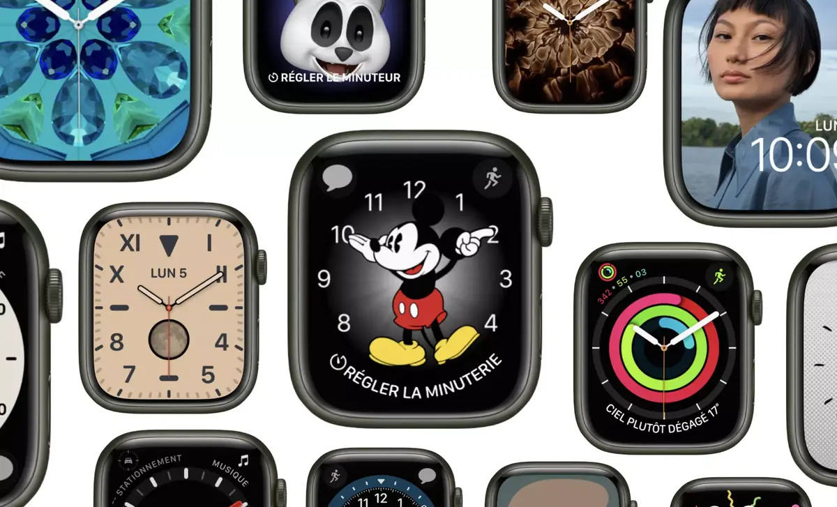 Changer de cadran rapidement Apple Watch