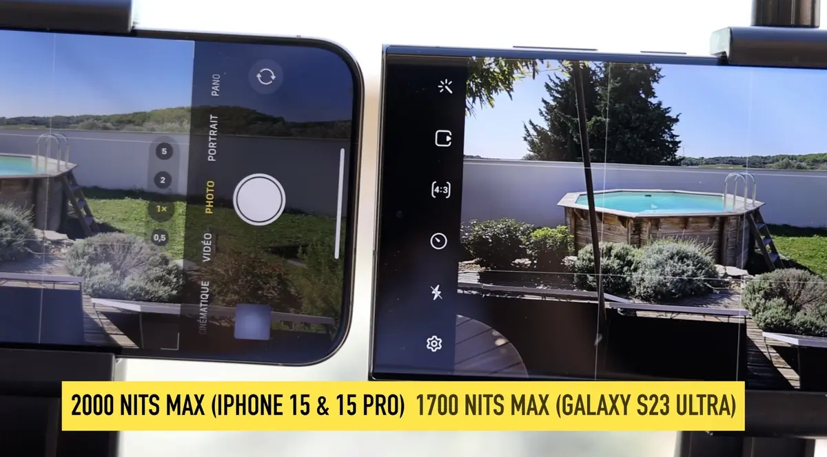 Test iPhone 15 Pro Max vs Samsung Galaxy S23 Ultra : comparatif photo/vidéo !