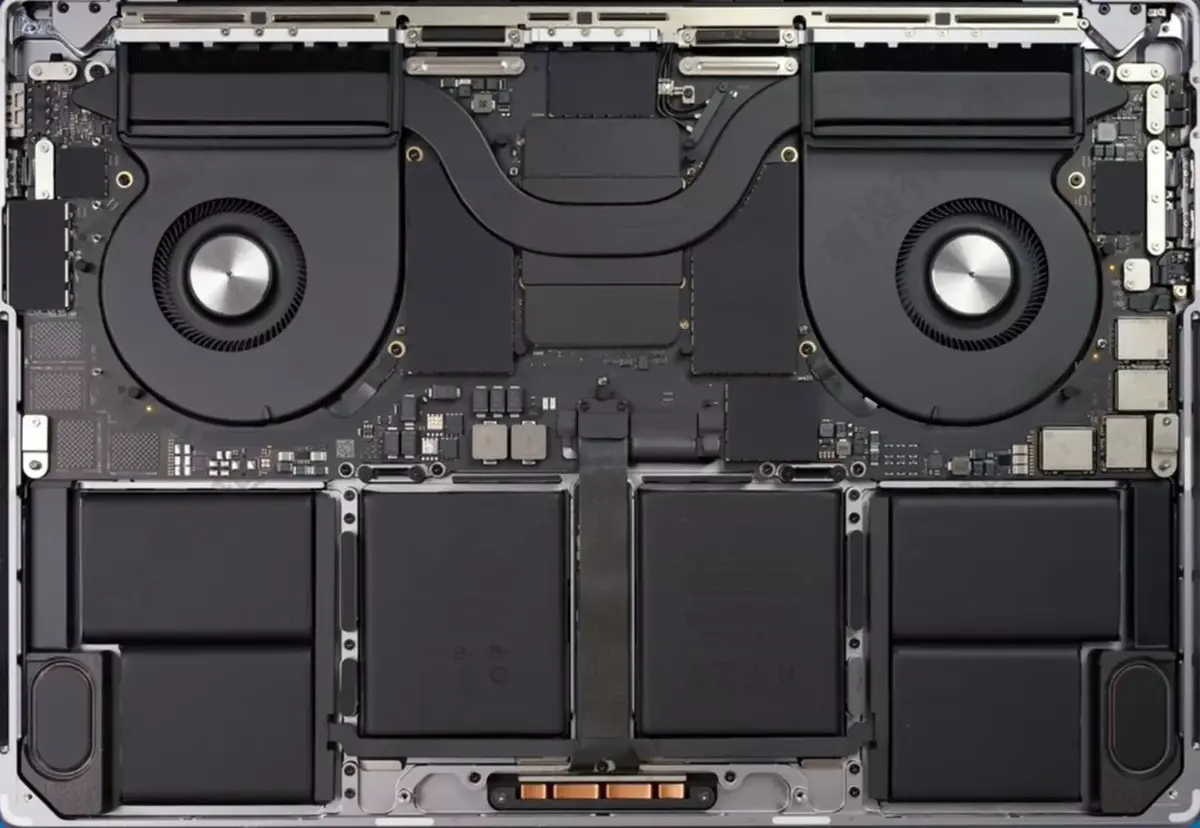 MacBook Pro 16 pouces système ventilation