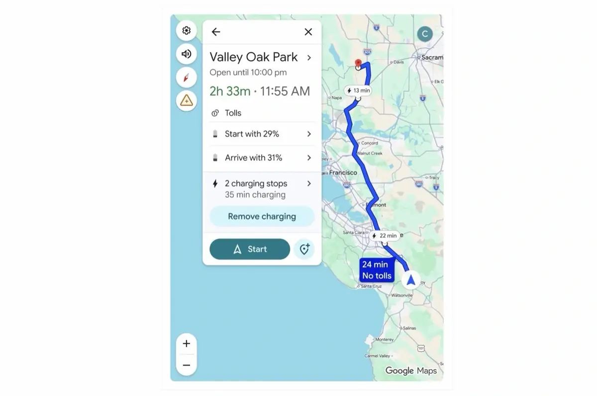 Google Maps g&egrave;re enfin la recharge des voitures &eacute;lectriques, mais...