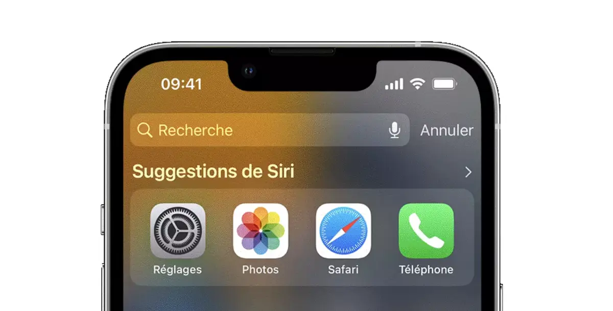 bug recherche iOS16