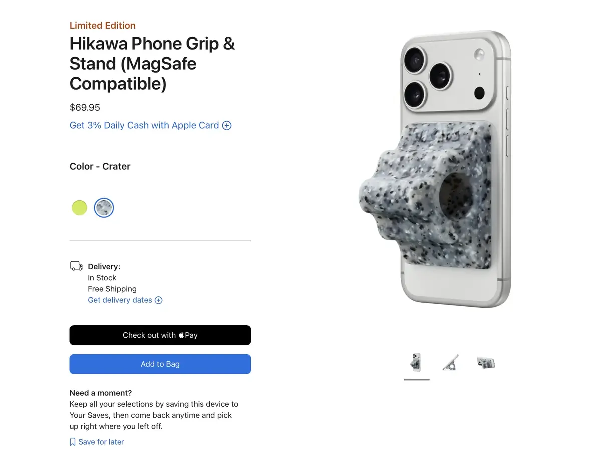 Accessibilité et iPhone : Apple dévoile une poignée ergonomique, en édition limitée