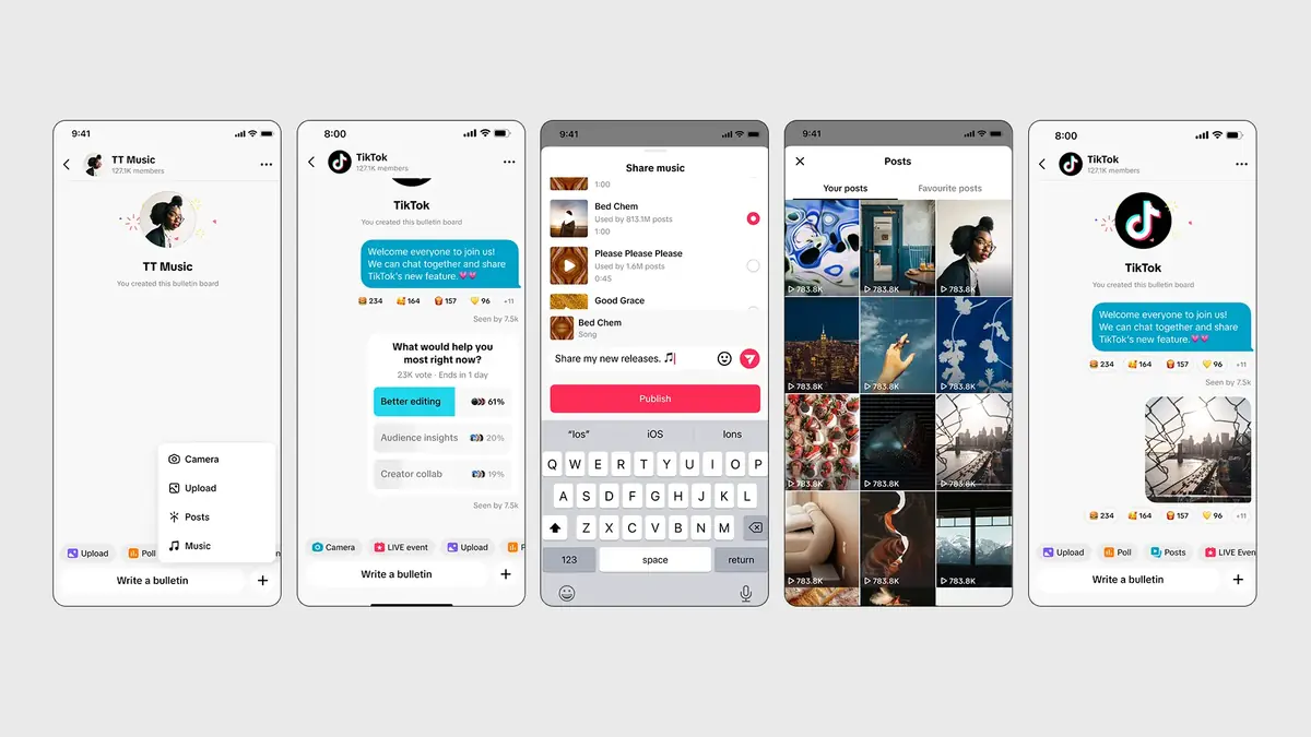TikTok lance ses "Bulletin Boards" : mais qu’est ce que c’est ?