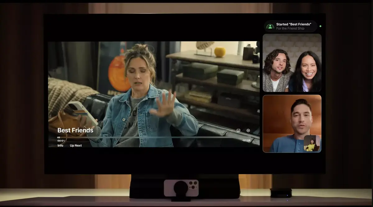 FaceTime sur tvOS, AirPlay dans les hôtels, mode Adaptative Audio pour les AirPods