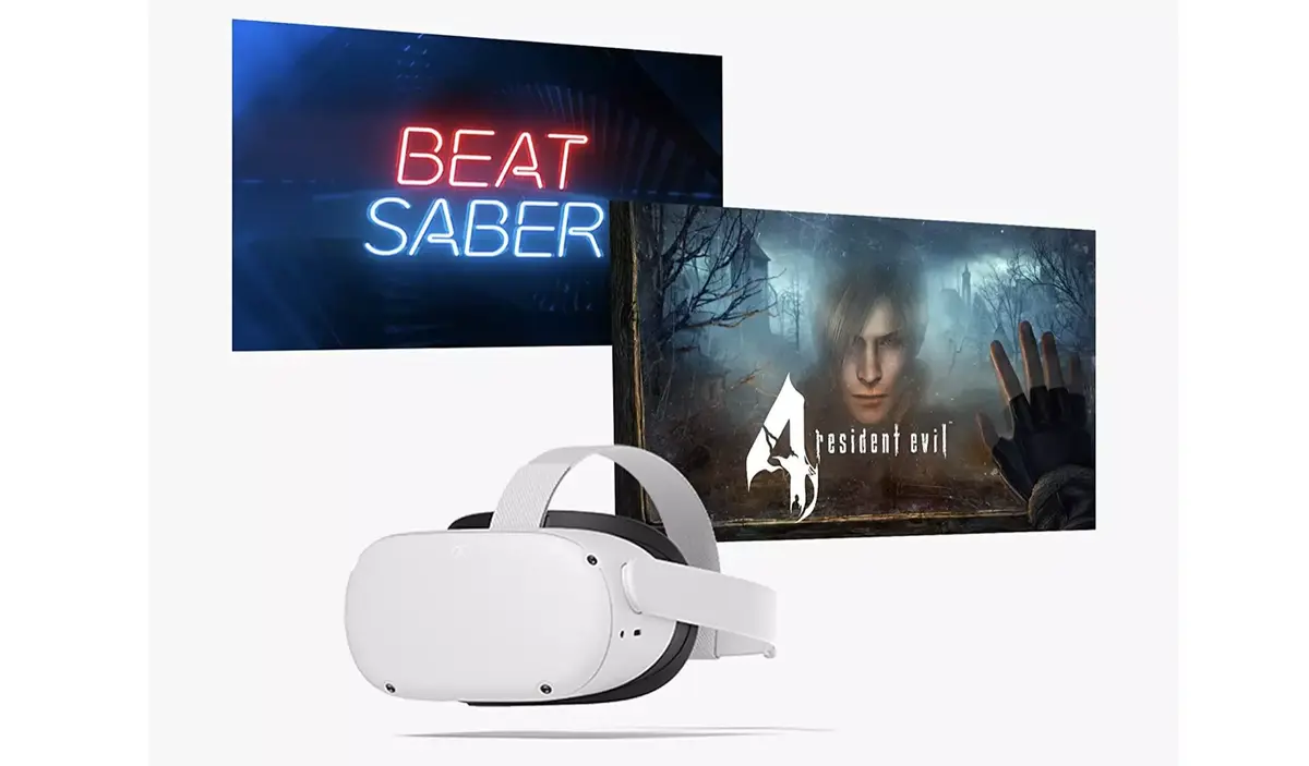 Le casque VR Meta Quest 2 + 2 jeux (Beat Saber et Resident Evil 4) à 399€ (-11%)