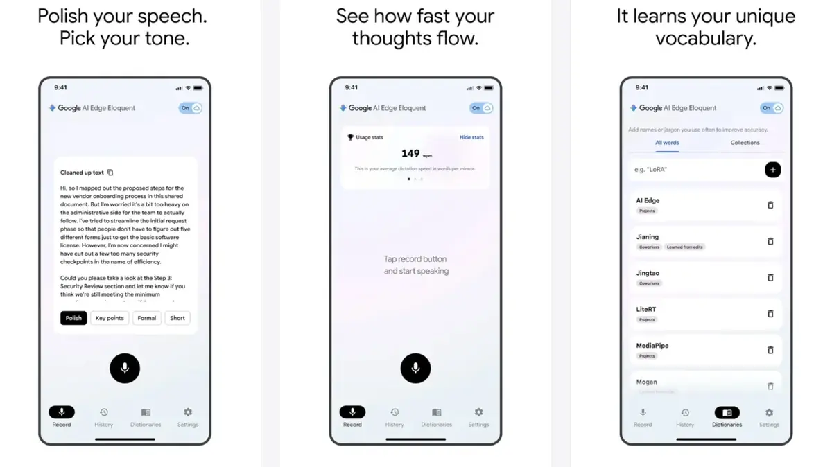 Google sort une application de dict&eacute;e par IA gratuite, et elle fonctionne sans internet, sauf que...