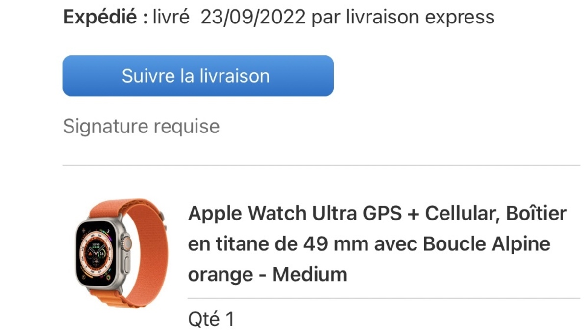 Livraison apple watch discount 6