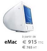 Un eMac à 915 euros !