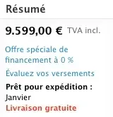 La configuration maximale du Mac Pro coûte 9599 €