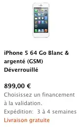 iPhone 5 : les délais s'allongent, encore !