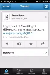 AppStore & Web : Twitter est à jour