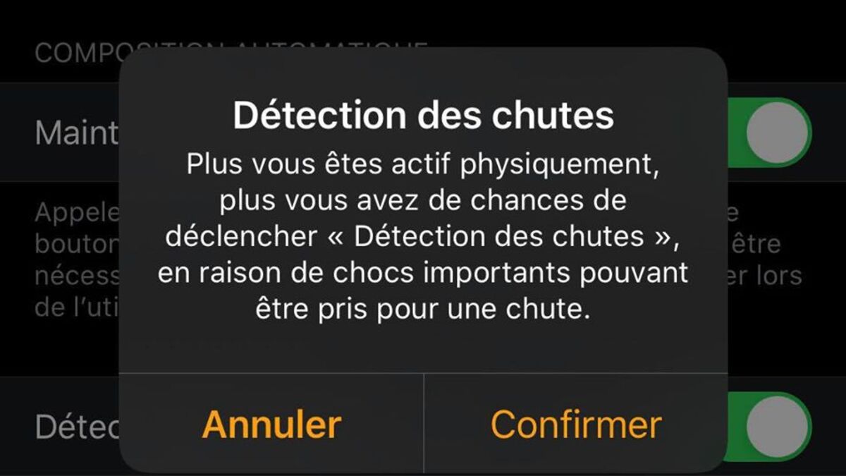 Detection de chute apple watch online 3