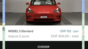 Code promo Elise : 30CHF offerts pour la location d'une Tesla, ID3, Taycan etc. à Lausanne et Genève