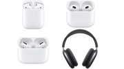 AirPods à 128€, AirPods 3 à 175€, AirPods Pro à 213€, AirPods Max gris sidéral à 475€