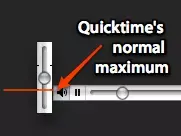 Astuce : Quicktime, pump up the volume !