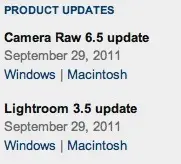 Lightroom 3.5 en version finale