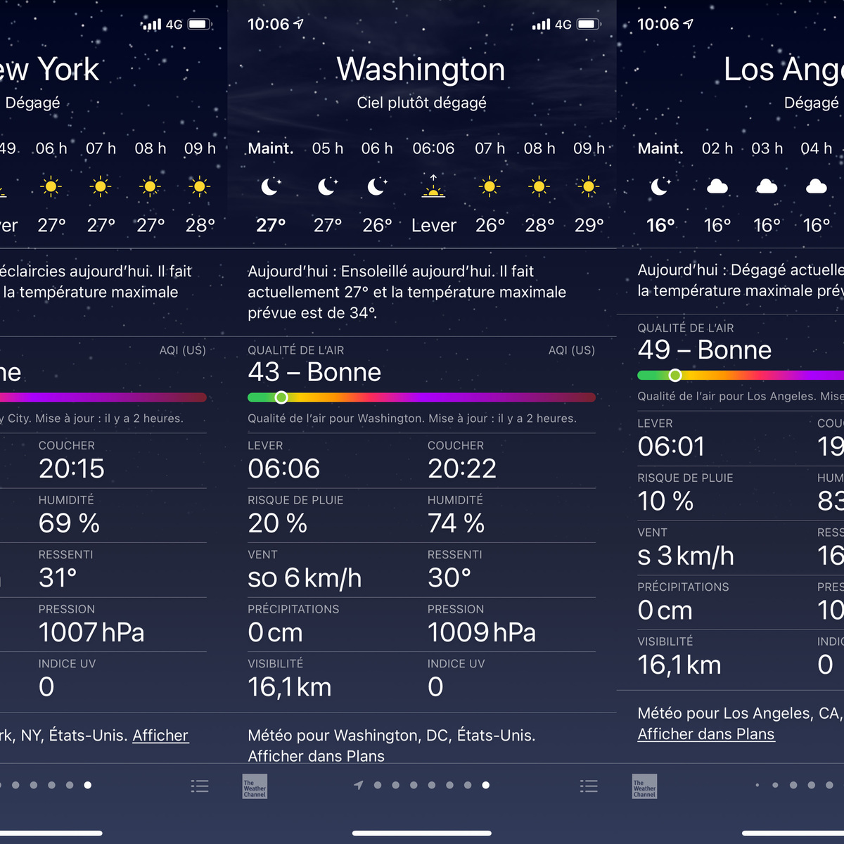 iOS 14.7 : la qualité de l'air en France s'affiche dans Météo et Plans