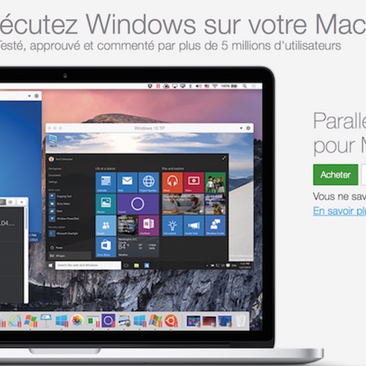 Parallels Desktop 11 est disponible et prend en charge El Capitan et