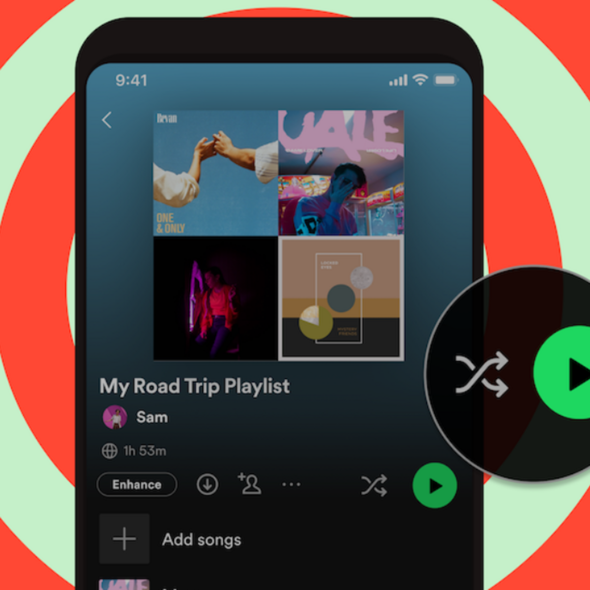Spotify ajoute des boutons dédiés pour la lecture et le mode aléatoire ...